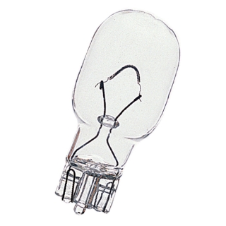Picture of Bulb, T3.25, 2 Watts, 12.8 VDC, .33 Amp, Mini Wedge. Sold in units of 10 Pcs. 