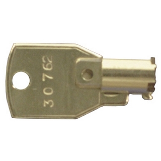 Picture of Key, Code 30762 Round Barrel for MPU Cage - Unidesa. 