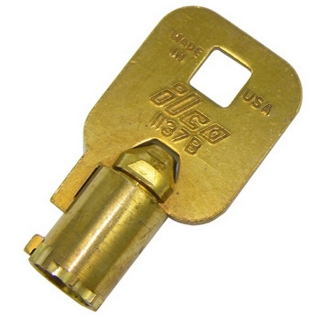 Picture of Key, Code 1137B Round Barrel. 