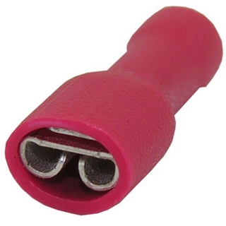 Picture of Connector, Tab Crimp FDQ-3F, Female, Red, 3/8, 22-18 AWG