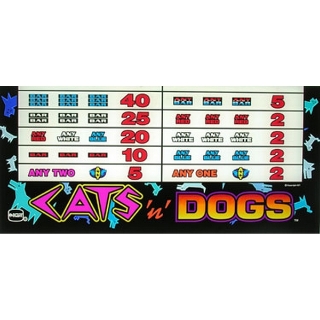 Picture of S2000 Belly Glass, Cats N Dogs, (20.5" W 521mm x 9.75" H 248mm)