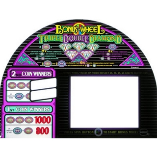 Picture of Top Glass, Triple Double Diamond Bonus Wheel (Round Tops) - IGT, Vision.