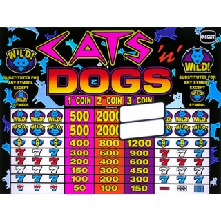 Picture of Top Glass, Cats 'N' Dogs (16" Top) - IGT, S Plus.