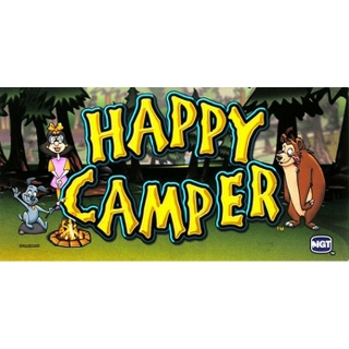 Picture of Belly Glass, Happy Camper (Round, 9", 16" Tops) - IGT, I Game Plus.