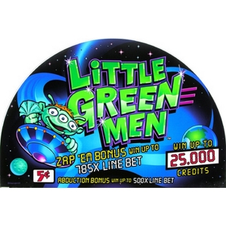 Picture of Top Glass, Little Green Men (Round Top) - IGT, I Game Plus.