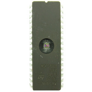 Picture of Blank EPROM, 1MB, 32 Pin Dip, M27C1001-70FI.