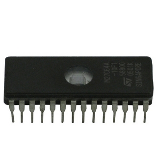 Picture of Blank EPROM, 64K, 28 Pin Dip, M27C64-10FI.