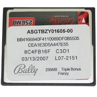 Picture of Bally Software Triple Bonus Frenzy Reel (256) 4 Reel, 30 Line, ASGTBZY01605-00