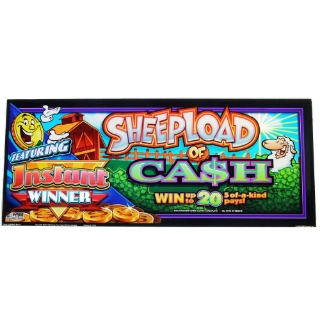 Picture of WMS Bluebird Video Top Glass, Sheepload Of Cash Instant Winner-. 