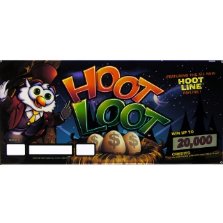 Picture of Top Glass, GK-19, 9" Top, Hoot Loot, (19.5" W 495mm x 9.25" H 235mm)