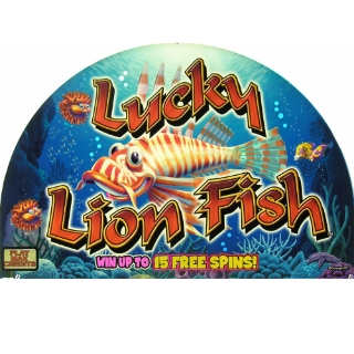 Picture of Top Glass, GK-17, RT, Lucky Lion Fish, (17.50" W 445mm x 11.75" H 298mm)