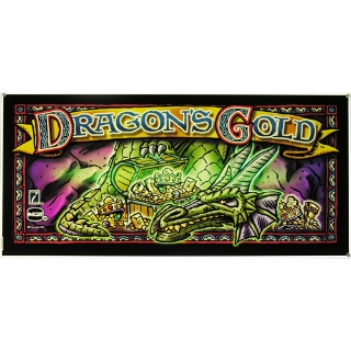 Picture of I Game Plus 19 Belly Glass, Dragons Gold-. (20.5" W 521mm x 9.75" H 248mm).