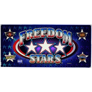 Picture of S2000 4th Reel Bonus Belly Glass, Freedom Stars 4th Reel Bonus(haywire)- (20.5" W 521mm x 9.75" H 248mm)