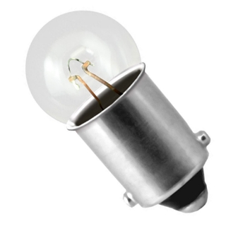 Picture of Bulb, #57, G4.5, 3 Watts, 14 V, .0.24 Amp, Bayonet. Sold in units of 10 Pcs.