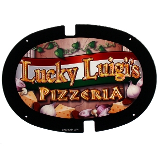 Picture of Topper Plexiglass, 17'' x 12'', Lucky Luigis Pizzeria - Bally Alpha