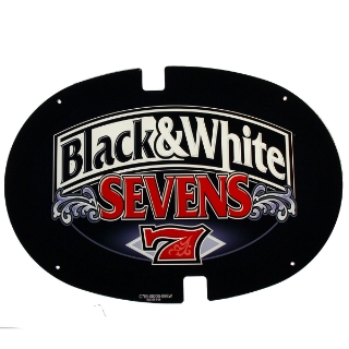 Picture of Topper Plexiglass, 17'' x 12'', Black & White Sevens - Bally Alpha.