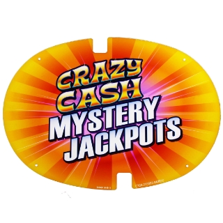 Picture of Topper Plexiglass, 17'' x 12'', Crazy Cash Mystery Jackpots (Orange) - Bally Alpha Part No C765-215893-042810