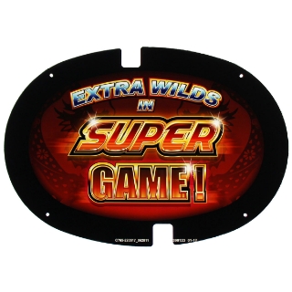 Picture of Topper Plexiglass, 17'' x 12'', Extra Wilds in Super Game - Bally Alpha.