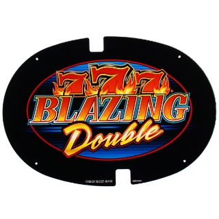 Picture of Topper Plexiglass, 17'' x 12'', Double Blazing 7's - Bally Alpha Part No C765-C0163-DBZ7-021108