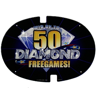 Picture of Topper Plexiglass, 17'' x 12'', Win up to 50 Diamond Freegames - Bally Alpha.