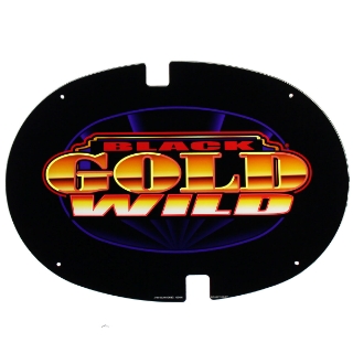 Picture of Topper Plexiglass, 17'' x 12'', Black Gold Wild - Bally Alpha Part No X756-00290-QHBG
