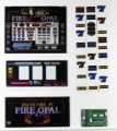Picture of Glass Kit IGT S2000, 3 Reel 9 Line Double Fire Opal 039, 16 Inch Top, Back Lit Reels