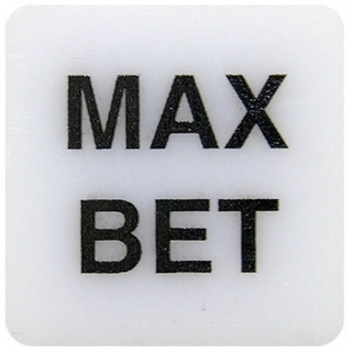 Picture of Button Legend, Small "Max Bet" Feature Square for SP1000-1. 