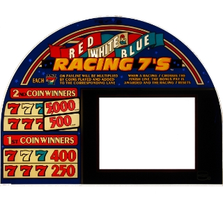 Picture of IGT Vision Top Glass, RT, 2M, Red White Blue Racing Sevens