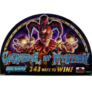 Picture of Top Glass, GK-17, RT, Carnival Of Mystery, Size (17.50" W 445mm x 11.75" H 298mm)