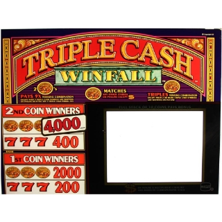 Picture of Top Glass, Vision, 16" Top, , Triple Cash Windfall-. Size (19.5 inches 495mm x 14.75 inches 375mm)