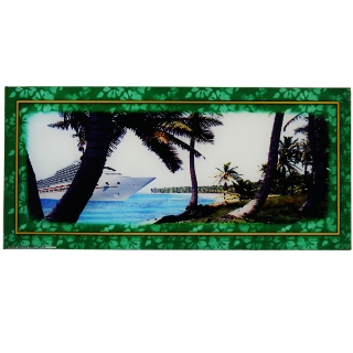 Picture of Belly Glass, GK-19, Cruise Ship Glass (green) (20 25" W 515mm x 9 50" 241mm)