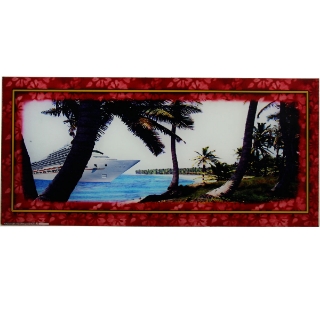 Picture of Belly Glass, GK-19, Cruise Ship Glass (red) (20 25" W 515mm x 9 50" 241mm)
