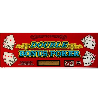 Picture of Top Glass, PE+, Double Bonus Poker-. Size (15.25 inches 387mm x 5.25 inches 133mm)