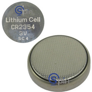 Picture of Battery, Lithium, CR2354, 350mah, 3 Volts, PC Mount, 23mm Coin Cell. 