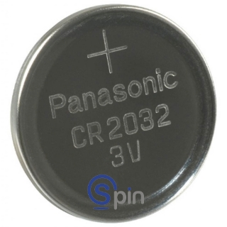 Picture of Batería, litio, Panasonic, CR2032, 3 voltios, PC Mount, 20mm Coin Cell.
