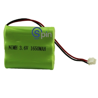 Picture of Battery, 3.6v 1650 MAH Custom-232 NI-MH Red/Black Wire with Connector for IGT G20 Interface Board