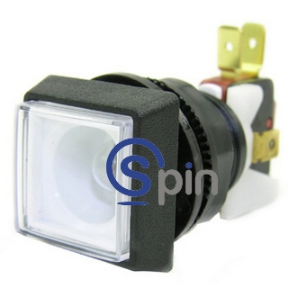 Picture of Button, LED 12V Square 1.3" (35mm x 35mm) - IGT S2000