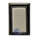 Picture of Button Blank Rectangle Large With Lens Cap And Microswitch No LED (50mm 2" x 34mm 1.25" Outside Dims) Lens (40mm 1.5" x 24mm 1")