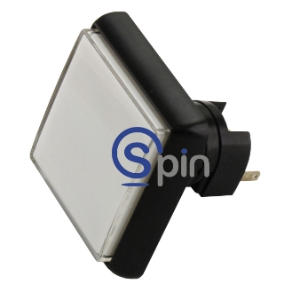 Picture of Button Snap Fit, 2 Inch 12 Vdc LED, Square (50mm x 50mm) Complete, Reference Gamesman GPB570