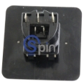 Picture of Button Snap Fit, 2 Inch 12 Vdc LED, Square (50mm x 50mm) Complete, Reference Gamesman GPB570