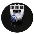 Picture of Button Snap Fit, Round Push Button 54 mm Circle White 12 Vdc LED, Complete Reference Gamesman GPB581, Bally V22/22