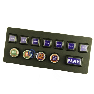 Picture of Button Panel, (Complete Assembly) - ShuffleMaster Fortune Pai Gow Poker. EZ0122