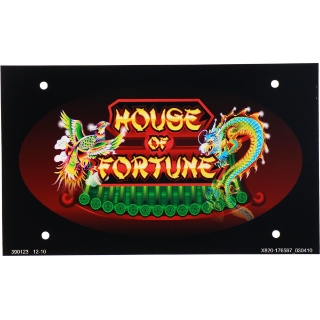 Picture of Decal, Bally Alpha Belly Door, House of Fortune, 7" x 4")