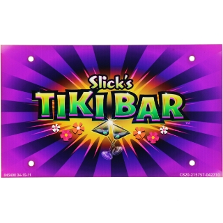 Picture of Decal, Bally Alpha Belly Door, Slick's Tiki Bar (7" x 4")