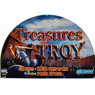 Picture of Top Glass, GK-17, RT, Treasures Of Troy, Size (17.50" W 445mm x 11.75" H 298mm)