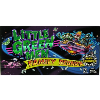 Picture of Belly Glass, GK-17, Little Green Men Family Reunion, Size (17.25" W 438mm x 8 7/8" H 225mm)
