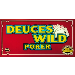 Picture of Belly Glass, GK-17, Deuces Wild Poker, (17.25" W 438mm x 8 7/8" H 225mm)