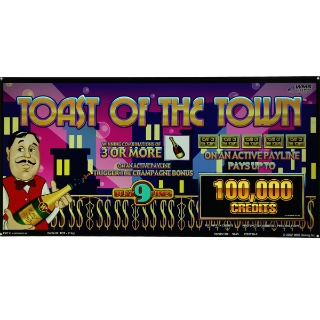Picture of Top Glass, 550 or 361, Toast Of The Town, Size (18.50"  W 470mm x 9.25" H 235mm)