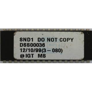 Picture of IGT Software, Sound, SND1 DSS00036