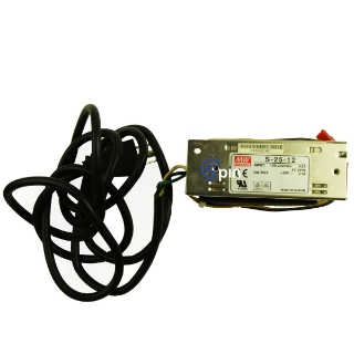 Picture of Power Supply, Switching, 100-240 VAC Input, 50/60Hz, 12 VDC Output, 2.1 Amps.